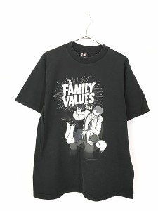 古着 00s Korn 主催 The Family Values Tour 2001 ツアー ポップ アート Tシャツ L 古着