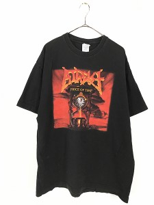 古着 00s Atheist 「Piece of Time」 テクニカル デス メタル ロック バンド Tシャツ XL 古着