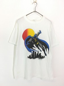 古着 80s USA製 BATMAN バットマン アメコミ ヒーロー Tシャツ XL 古着