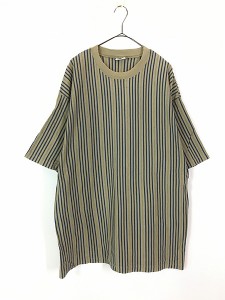 古着 90s USA製 マルチ ストライプ Tシャツ L 古着