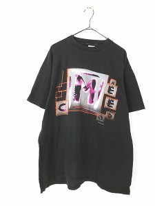 古着 90s USA製 Depeche Mode 「USA TOUR」 UK ニューウェーブ ロック バンド Tシャツ XL位 古着