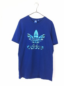 古着 adidas BIG トレフォイル タイダイ Tシャツ M 古着