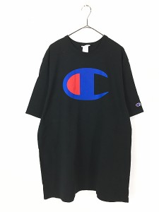 古着 Champion BIG ロゴ 両面 プリント Tシャツ XXL 古着