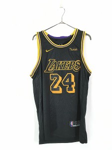 古着 NIKE NBA Los Angeles Lakers No24 「Kobe Bryant」 ブライアント レオパード メッシュ タンクトップ 50 古着