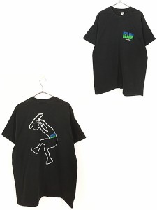 古着 90s USA製 KUK JAM Session バスケ ダンク グラフィック アート Tシャツ XL 古着