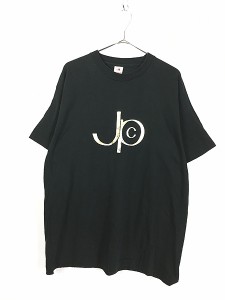 古着 90s USA製 JPC ゴールド アルファベット ロゴ Tシャツ XL 古着