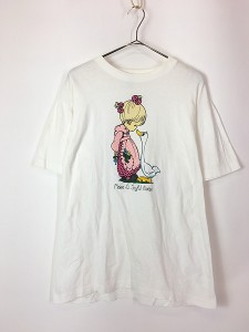 古着 90s Make A Joyful Noise 女の子 アヒル メルヘン Tシャツ L 古着