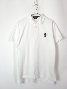 古着 Polo Ralph Lauren 「POLO BEAR」 ポロベア 刺しゅう カノコ ポロ シャツ L 古着