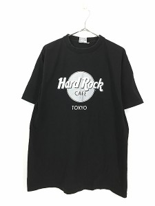 古着 Hard Rock Cafe 「TOKYO」 ハードロック Tシャツ 黒 L 古着