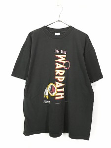 古着 90s USA製 NFL Washington Redskins レッドスキンズ Tシャツ XL 古着