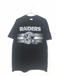 古着 90s USA製 NFL LOS ANGELES RAIDERS レイダース Tシャツ L 古着