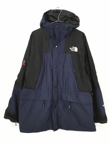 古着 90s TNF The North Face 「SUMMIT SERIES」 GORE-TEX ゴア マウンテン パーカー 紺×黒 M 古着