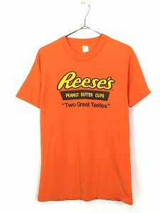 古着 80s REESE'S ピーナッツ バターカップ お菓子 企業 Tシャツ M 古着