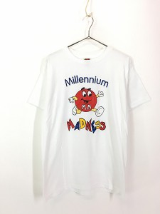 古着 00s M&Ms 「Millennium MADNESS」 チョコレート 企業 キャラクター パロディ Tシャツ M 古着