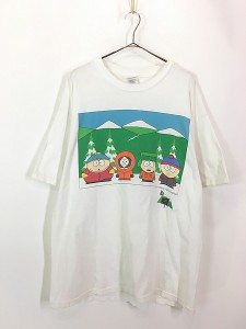 古着 90s SOUTH PARK サウスパーク アニメ キャラクター Tシャツ XL 古着