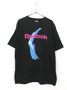 古着 90s Italy製 Reebok BIG ロゴ Tシャツ XL 古着