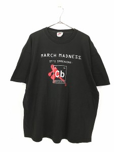 古着 90s USA製 NIKE NCAA March Madness カレッジ バスケ トーナメント Tシャツ XL 古着