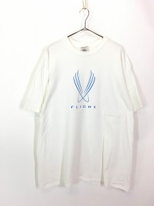 古着 90s NIKE AIR 「FLIGHT」 両面 プリント Tシャツ XL 古着