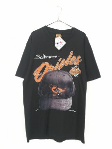 「Deadstock」 古着 90s USA製 MLB Baltimore Orioles オリオールズ Tシャツ L 古着