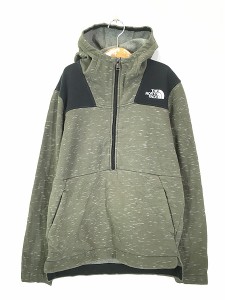 キッズ 古着 TNF The North Face 裏起毛 ハーフ ジップ スウェット パーカー L 14歳以上位 古着