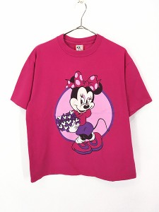 【希少☆USA製90s】ディズニー ミニー両面プリントTシャツ メンズ2XL