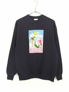 レディース 古着 90s Disney TINKERBELL ティンカーベル スウェット トレーナー M 古着