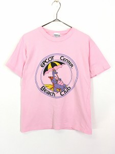 レディース 古着 80s USA製 Disney フィグメント ドラゴン エプコット マスコット キャラクター Tシャツ S 古着