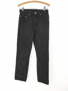 レディース 古着 90s Levi's 505-0260 ブラック デニム パンツ ジーンズ スリム W29 L32 古着