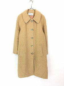 レディース 古着 80s Meyer Jonasson 100％ キャメルヘアー ロング ステンカラー コート M位 古着