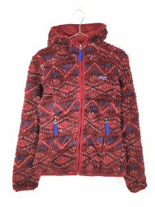 レディース 古着 13s Patagonia レトロX ネイティブ フーデッド もこもこ ボア フリース ジャケット S 古着