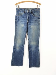 レディース 古着 70s USA製 Levi's 20517-0217 オレンジタブ デニム ブーツカット パンツ ジーンズ W29 L31 古着