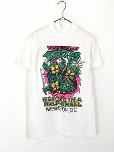 レディース 古着 80s USA製 Teenage Mutant Ninja Turtles ミュータント タートルズ キャラクター Tシャツ S 古着