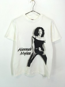 レディース 古着 90s Alannah Myles 「ARIVAL TOUR 98」 シンガーソングライター ツアー Tシャツ S 古着