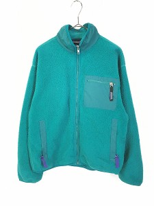 レディース 古着 90s USA製 Patagonia フルジップ フリース ジャケット L位 古着