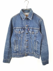 レディース 古着 80s USA製 Levi's ハンド ポケット付 デニム ジャケット Gジャン L位 古着