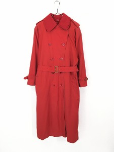 レディース 古着 90s Burberry 裏地 チェック ダブル ブレスト トレンチ コート フルセット M位 古着