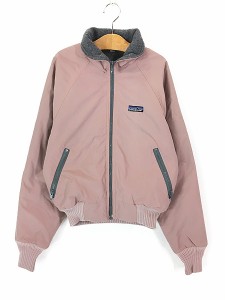 レディース 古着 80s USA製 Patagonia 裏地フリース シェルド シンチラ シェル ジャケット 7/8 古着