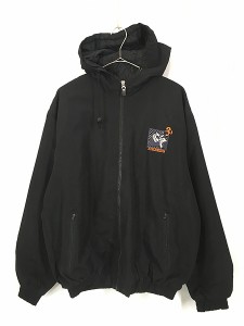 古着 90s Italy製 Iceberg LOONEY TUNES トゥイーティー シルベスター パデット ジャケット パーカー M位 古着