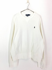 古着 Polo Ralph Lauren ワンポイント パイル スウェット トレーナー XL 古着