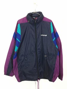 古着 90s adidas カラフル クレイジー 2way ナイロン ジャケット M 美品!! 古着