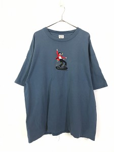 古着 90s USA製 Elvis Presley 刺しゅう ロック ロカビリー Tシャツ XXL