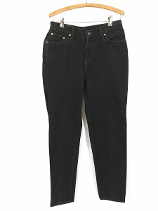 古着 90s USA製 Levi's 512 スーパー ブラック デニム スキニー パンツ ジーンズ W31 L30