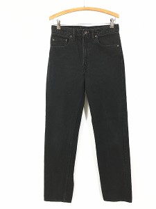 古着 90s USA製 Levi's 505-0260 スーパー ブラック デニム パンツ ジーンズ スリム W31 L33