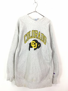 古着 90s USA製 Champion Reverse Weave 「COLORADO」 カレッジ リバース スウェット XXXL 古着