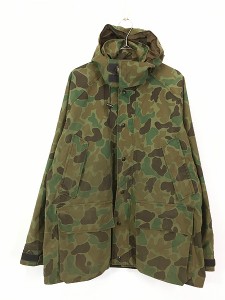 古着 80s USA製 WoolRich ダックハンター カモ 迷彩 2way GORE-TEX ゴアテックス パーカー M