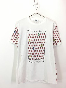 古着 90s USA製 John Lennon 「Made in England」 テントウムシ マルチ ロック ミュージック Tシャツ L