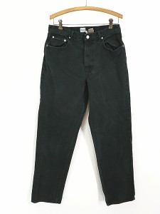 古着 90s CK Calvin Klein スーパー ブラック デニム パンツ ジーンズ テーパード W32 L31