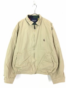 古着 90s Nautica 裏地 ストライプ コットン スウィングトップ ジャケット L 古着