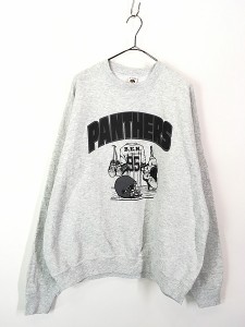 古着 90s USA製 NFL Carolina Panthers パンサーズ ベンチルーム スウェット トレーナー XXL 古着