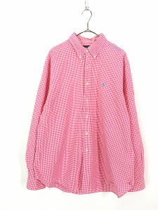 古着 90s Ralph Lauren 「CLASSIC FIT」 ギンガム チェック BD シャツ XL 古着